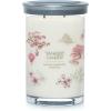 imageYankee Candle Medium Pillar Scented Candle with up to 115 Hour Burn Time Premium Plant Wax Blend for Consistent Burn 1425 oz Pillar Candle with Room Filling Fragrance Midnight JasmineSakura Blossom Festival