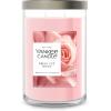 imageYankee Candle Medium Pillar Scented Candle with up to 115 Hour Burn Time Premium Plant Wax Blend for Consistent Burn 1425 oz Pillar Candle with Room Filling Fragrance Midnight JasmineFresh Cut Roses