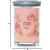 imageYankee Candle Medium Pillar Scented Candle with up to 115 Hour Burn Time Premium Plant Wax Blend for Consistent Burn 1425 oz Pillar Candle with Room Filling Fragrance Midnight JasmineFresh Cut Roses