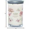 imageYankee Candle Medium Pillar Scented Candle with up to 115 Hour Burn Time Premium Plant Wax Blend for Consistent Burn 1425 oz Pillar Candle with Room Filling Fragrance Midnight JasmineSakura Blossom Festival