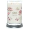 imageYankee Candle Medium Pillar Scented Candle with up to 115 Hour Burn Time Premium Plant Wax Blend for Consistent Burn 1425 oz Pillar Candle with Room Filling Fragrance Midnight JasmineSakura Blossom Festival