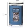 imageYankee Candle Medium Pillar Scented Candle with up to 115 Hour Burn Time Premium Plant Wax Blend for Consistent Burn 1425 oz Pillar Candle with Room Filling Fragrance Midnight JasmineWarm Luxe Cashmere