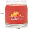 imageYankee Candle Studio Scented Candle with up to 50 Hour Burn Time Premium Plant Wax Blend for Consistent Burn 10 oz Jar Candle with Room Filling Fragrance Red Apple WreathApple Pumpkin