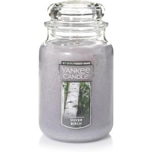 imageYankee Candle 3 Wick Candle Jar Scented Candle with up to 40 Hours of Burn Time Premium Plant Wax Blend for Consistent Long Lasting Scent from First to Last Burn Midsummers NightSilver Birch