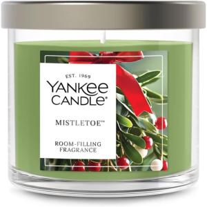 imageYankee Candle Large Tumbler Scented Candle with up to 80 Hour Burn Time Premium Plant Wax Blend for Consistent Burn 20 oz Tumbler Candle with Room Filling Fragrance Dried Lavender ampamp OakMistletoe