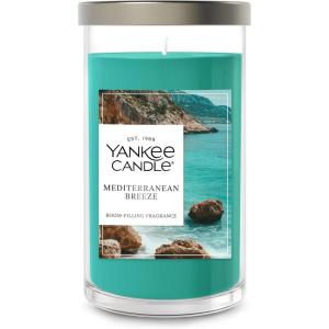 imageYankee Candle Large Tumbler Scented Candle with up to 80 Hour Burn Time Premium Plant Wax Blend for Consistent Burn 20 oz Tumbler Candle with Room Filling Fragrance Beach WalkMediterranean Breeze