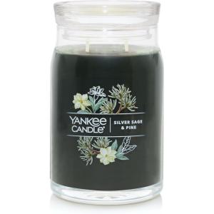 imageYankee Candle Large Tumbler Scented Candle with up to 80 Hour Burn Time Premium Plant Wax Blend for Consistent Burn 20 oz Tumbler Candle with Room Filling Fragrance Dried Lavender ampamp OakSilver Sage  Pine