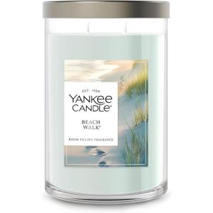 imageYankee Candle Large Tumbler Scented Candle with up to 80 Hour Burn Time Premium Plant Wax Blend for Consistent Burn 20 oz Tumbler Candle with Room Filling Fragrance Beach WalkBeach Walk