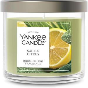 imageYankee Candle Large Tumbler Scented Candle with up to 80 Hour Burn Time Premium Plant Wax Blend for Consistent Burn 20 oz Tumbler Candle with Room Filling Fragrance Beach WalkSage  Citrus