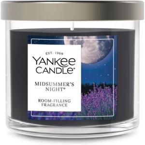 imageYankee Candle Large Tumbler Scented Candle with up to 80 Hour Burn Time Premium Plant Wax Blend for Consistent Burn 20 oz Tumbler Candle with Room Filling Fragrance Midsummers NightMidSummers Night