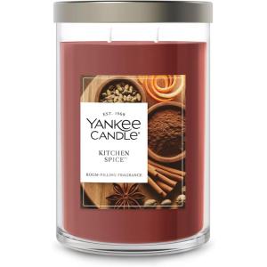 imageYankee Candle Large Tumbler Scented Candle with up to 80 Hour Burn Time Premium Plant Wax Blend for Consistent Burn 20 oz Tumbler Candle with Room Filling Fragrance Kitchen Spice