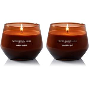 imageYankee Candle Studio Medium Candle Magical Frosted Forest 10 oz LongLasting EssentialOil Scented Soy Wax Blend Candle  4065 Hours of Burning TimePumpkin Banana Scone
