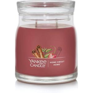 imageYankee Candle Studio Scented Candle with up to 50 Hour Burn Time Premium Plant Wax Blend for Consistent Burn 10 oz Jar Candle with Room Filling Fragrance Red Apple WreathHome Sweet Home