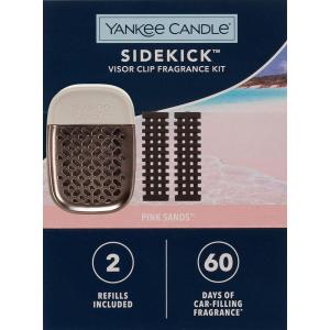 imageYankee Candle Pink Sands Sidekick Visor Clip Fragrance Kit with Two Refills XO