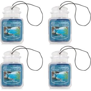image:imageYankee Candle Car Air Fresheners Hanging Car Jar Ultimate Neutralizes Odors Up To 30 Days Lavender Vanilla 096 OZ Pack of 12Bayside Cedar