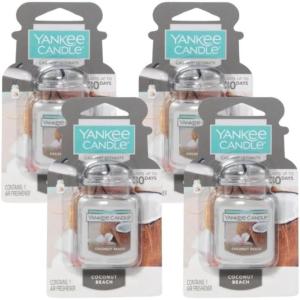 image:imageYankee Candle Car Air Fresheners Hanging Car Jar Ultimate Neutralizes Odors Up To 30 Days Lavender Vanilla 096 OZ Pack of 12Coconut Beach