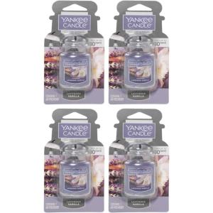 image:imageYankee Candle Car Air Fresheners Hanging Car Jar Ultimate Neutralizes Odors Up To 30 Days Lavender Vanilla 096 OZ Pack of 12Lavender Vanilla