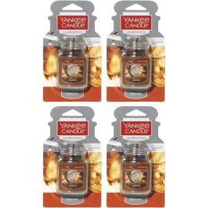 image:imageYankee Candle Car Air Fresheners Hanging Car Jar Ultimate Neutralizes Odors Up To 30 Days Lavender Vanilla 096 OZ Pack of 12Leather