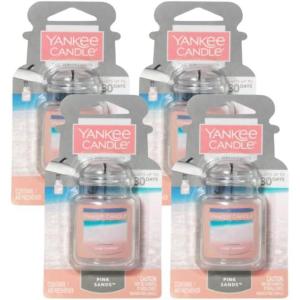 image:imageYankee Candle Car Air Fresheners Hanging Car Jar Ultimate Neutralizes Odors Up To 30 Days Lavender Vanilla 096 OZ Pack of 12Pink Sands