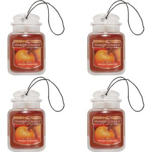 image:imageYankee Candle Car Air Fresheners Hanging Car Jar Ultimate Neutralizes Odors Up To 30 Days Lavender Vanilla 096 OZ Pack of 12Spiced Pumpkin