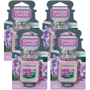image:imageYankee Candle Car Air Fresheners Hanging Car Jar Ultimate Neutralizes Odors Up To 30 Days Lavender Vanilla 096 OZ Pack of 12Wild Orchid